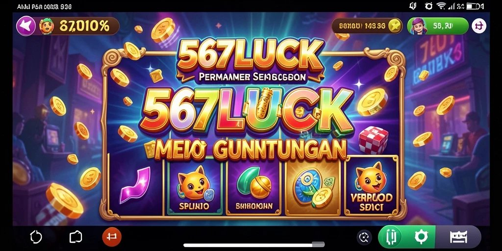 Tampilan gameplay seru dalam 567LUCK yang memukau.