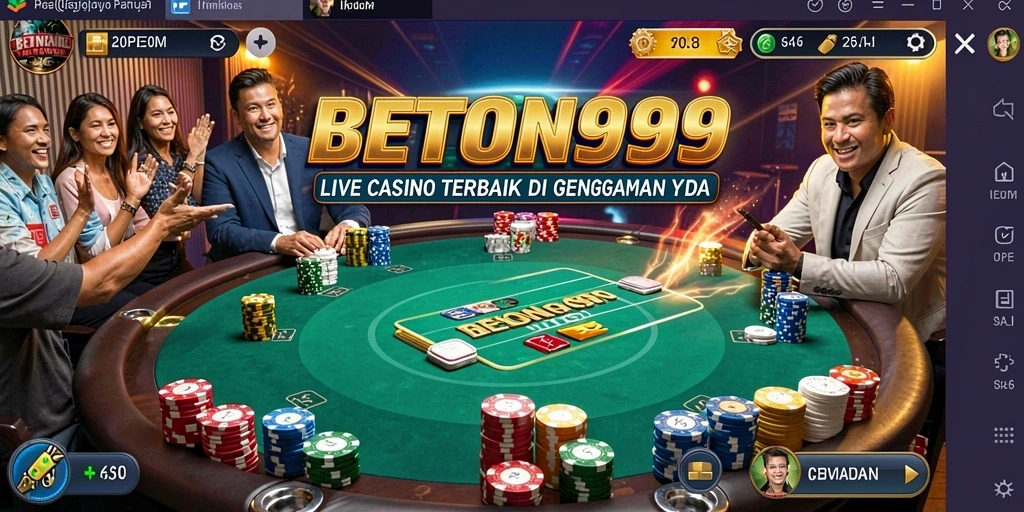 Screenshot gameplay Live Casino BETON999 yang seru dan interaktif.