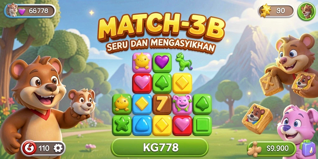 Tampilan gameplay seru dan berwarna-warni dari KG778.