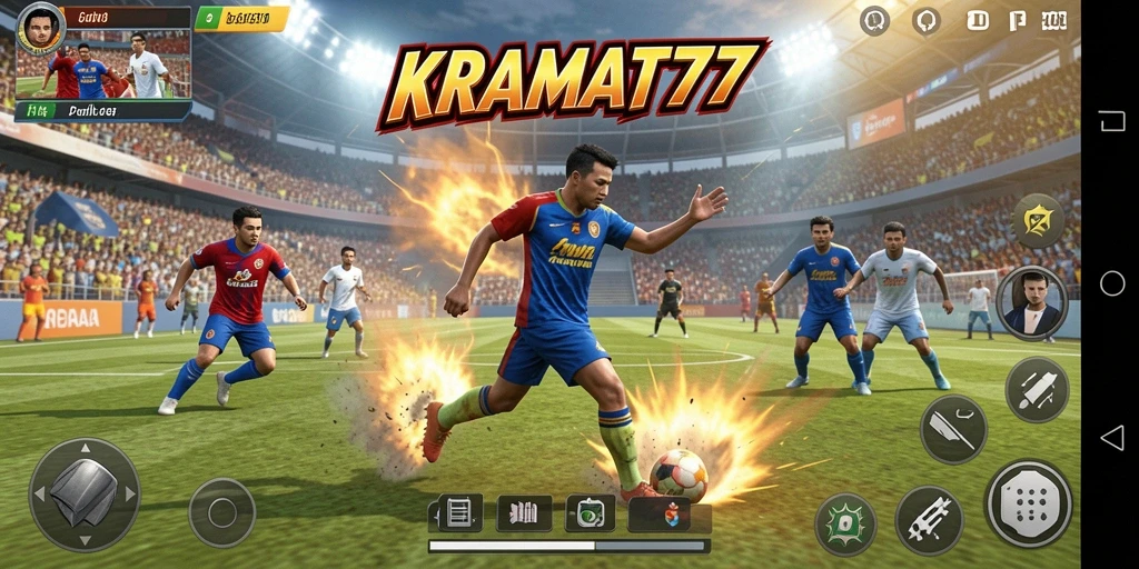 Tangkapan layar utama KRAMAT77 menampilkan aksi seru dari pertandingan olahraga.