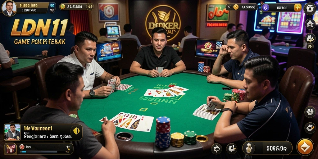 Tampilan menarik dari gameplay Poker di LDN11.