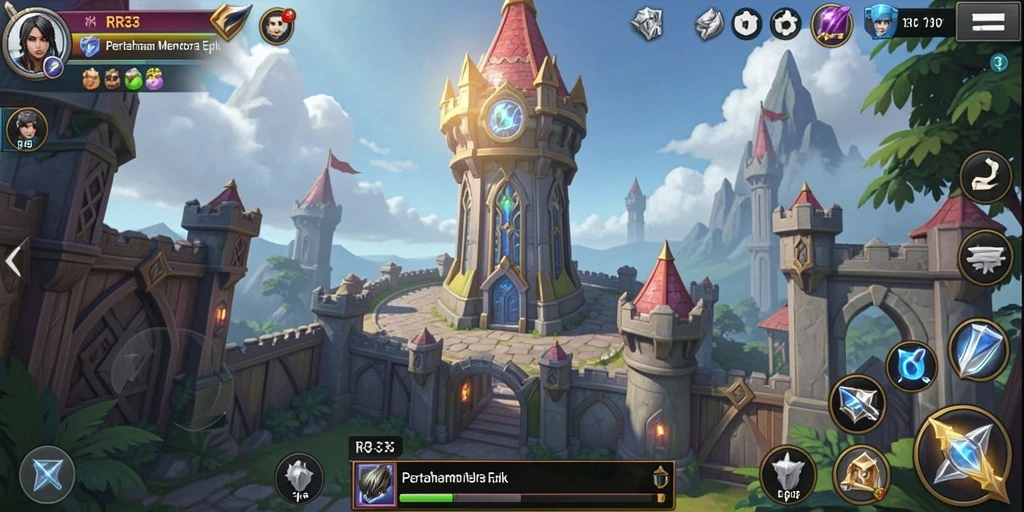 Gameplay menara pertahanan yang menegangkan dan strategis.