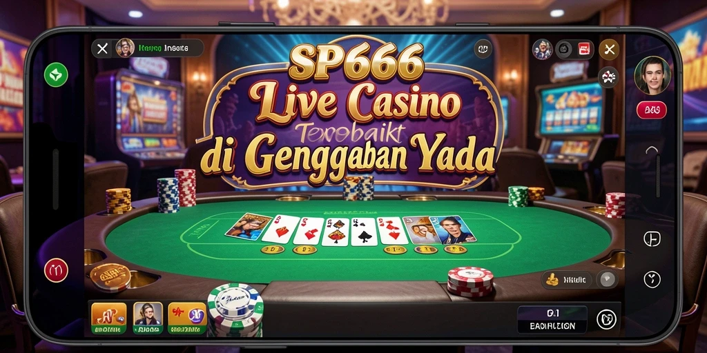 Screenshot SP666 menampilkan gameplay Live Casino yang mengesankan.